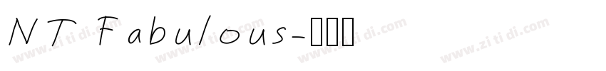 NT Fabulous字体转换